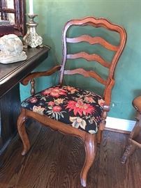 1 of 2 Country French arm chairs