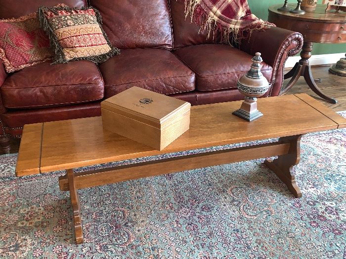 another view of bench coffee table