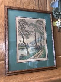 Framed art work