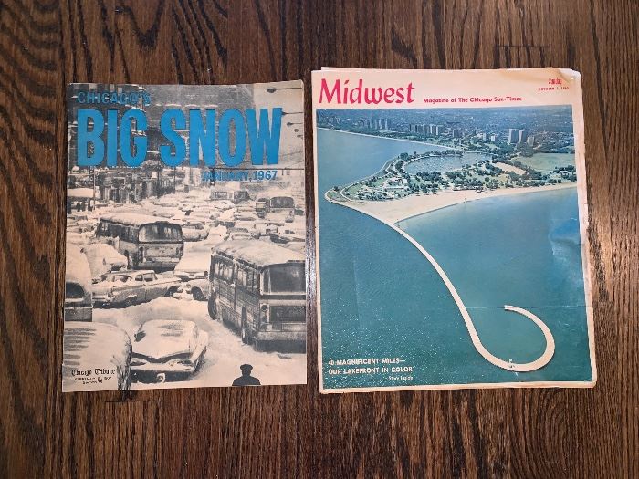 January 1967 Chicago's The Big Show & 1965 Midwest Chicago Sun-Times Magazine