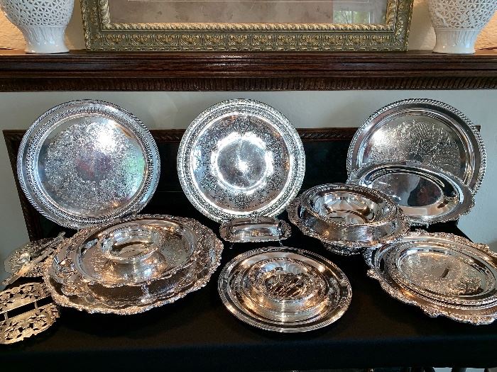Silver Plate-serving dishes