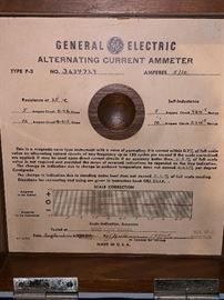 Vintage GE Alternating Current Ammeter