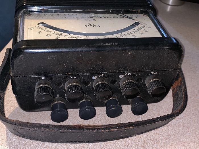 Vintage Weston Instruments Meter Volts A.C.