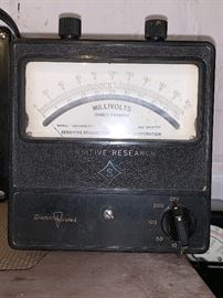 Vintage Millivolts direct current Sensitive Research