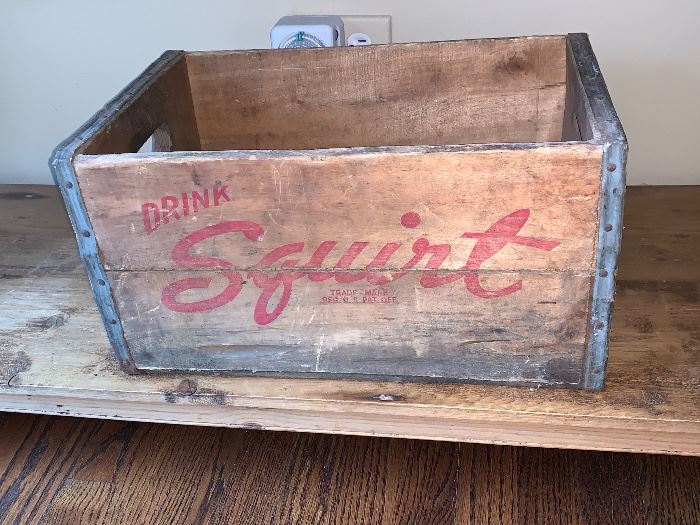 Vintage Squirt wood crate