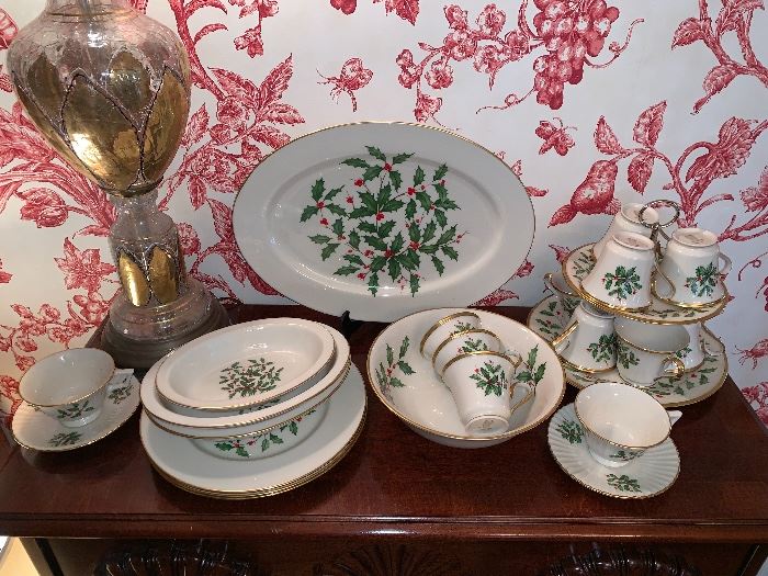 Set of Lenox "Holiday" china