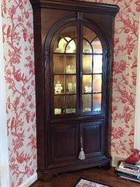 OMG-look at this Corner Cabinet-and lighted! gorgeous