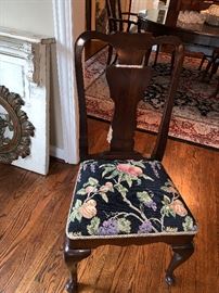 Queen Anne-great pattern on chairs