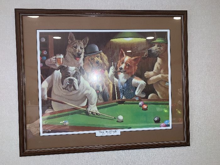 Lots of golf memorabilia