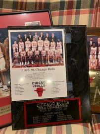 1997-98 Chicago Bulls Champion photo plaque