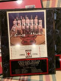 1995-96 Chicago Bulls Champion photo plaque