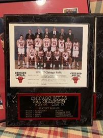 1996-97 Chicago Bulls Champion photo plaque