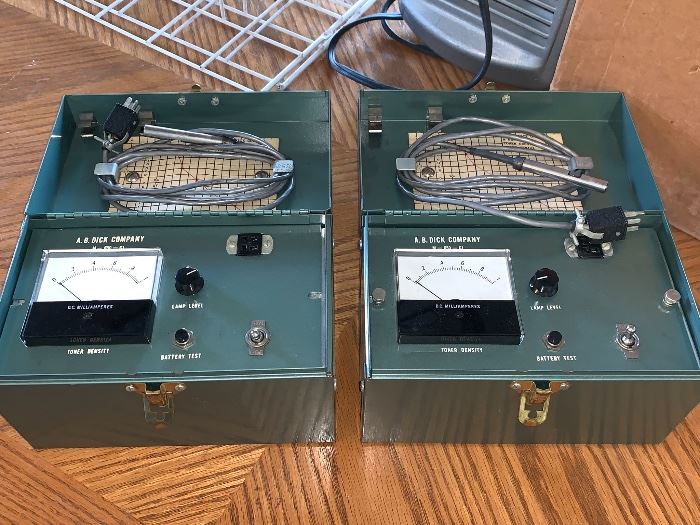 1 of 2 Vintage A. B. Dick Co. Meter Reader