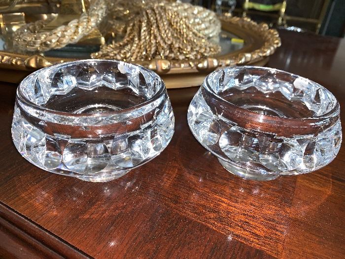 Matching signed crystal bowls