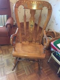 Ethan allen rocker without cushion but comes with cushion
