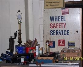 Metal storage cabinet and other misc.