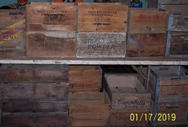 More wood advertising boxes