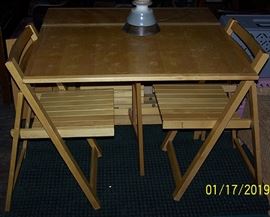 Drop leaf table - open