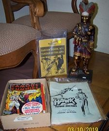 Dutch Masters Indian store display, Famous Funnies comic books, etc...