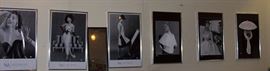 Framed black and white posters