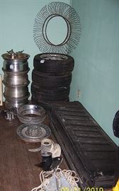 Tires, rims, boat propellers