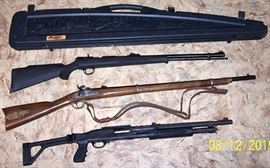 CVA In-Line Black Powder 50 cal w / case , ARMI JAGER Italy black powder, GPC Model 10 shotgun - Guns not included in daily discounts.