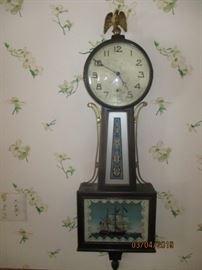 New Haven 8 day Banjo clock