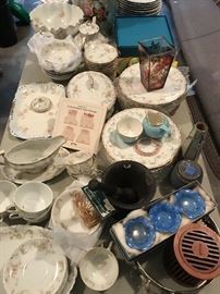Limoge France dishes, compotes, Serving pieces, Bronze Mortar and Pestle, Enameled Master salt dishes, Vintage pottery, 