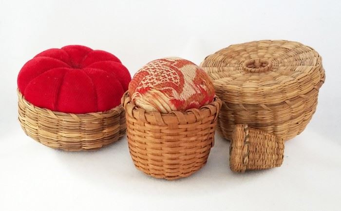 Penobscot Indian miniature baskets