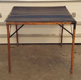 Vintage roll up camp table
