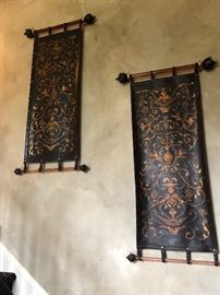 Leather banners like in Game of Thrones when Jon Snow finally took back Winterfell from the horrific Ramsey Bolton and then Sansa RELEASED THE HOUNDS on Ramsey and it was awesome!