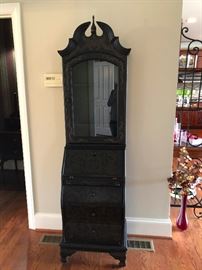Nice narrow display cabinet/secretary desk