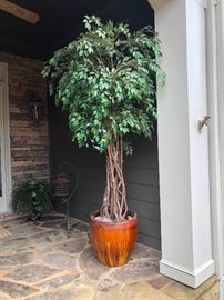 artifical potted plants and trees