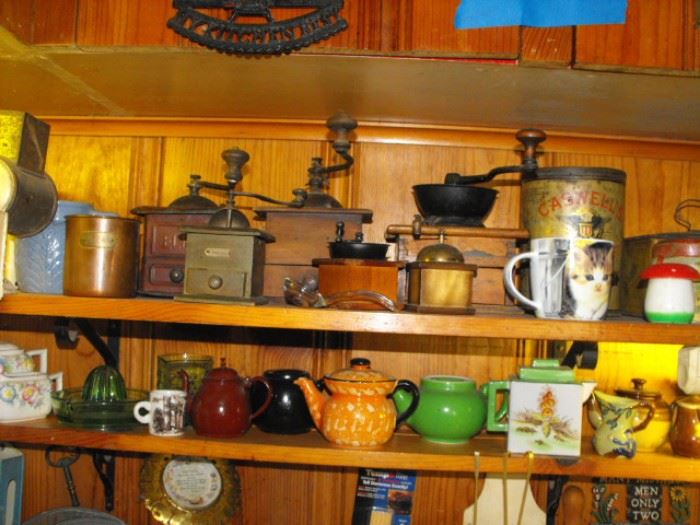 yes, she also had a coffee grinder collection