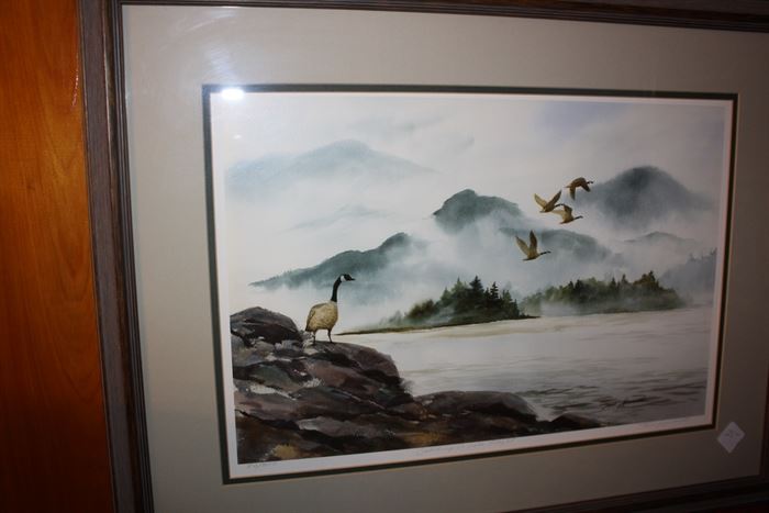 Signed and numbered by North Georgia artist Tom Lander.