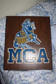 Do you remember MCA?  If my memory serves me correctly, it started about 1952 more of less, by First Baptist Church, McDonough.  After only a few years, the name and location changed.  It's current name is Eagle's Landing Christian Academy.  This is a heavy wooden plaque that might have been given to athletes.  