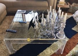 Vintage Lucite coffee table