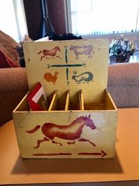 Unique vintage decor throughout