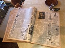NY Times 1931 bound newspapers