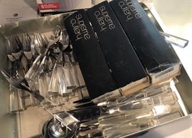 Vintage lucite flatware