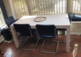 Parsons table & chairs