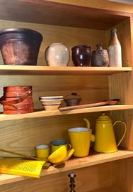 Yellow enamel ware