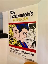 Roy Lichtenstein "In the Car" poster
