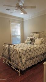 Beautiful vintage/antique iron bed. Well cared for through the years