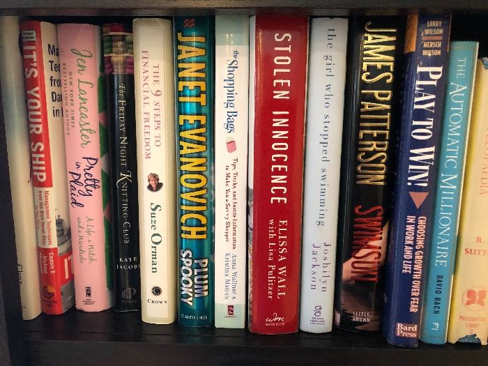 Contemporary novels. A lot of popular fiction writers