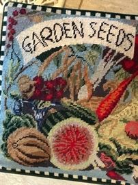 Small stool with great needlepoint