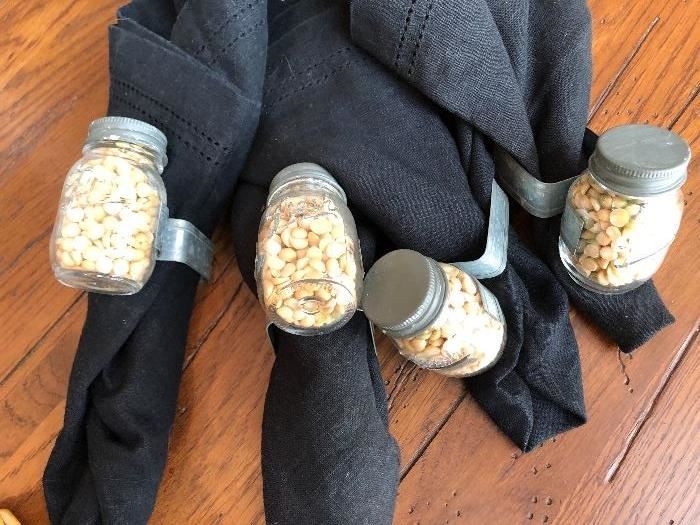 Little mason jar napkin rings