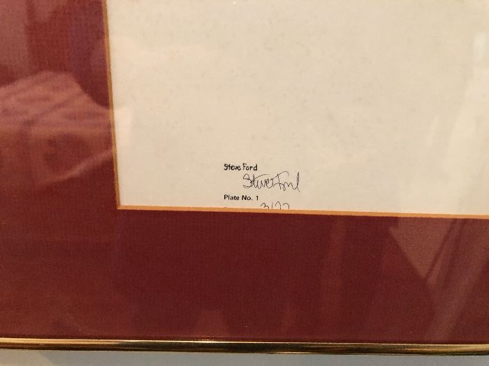 Steve Ford Alabama football plate