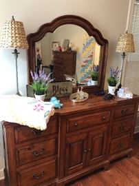 Very attractive well made contemporary dresser in the master bedroom