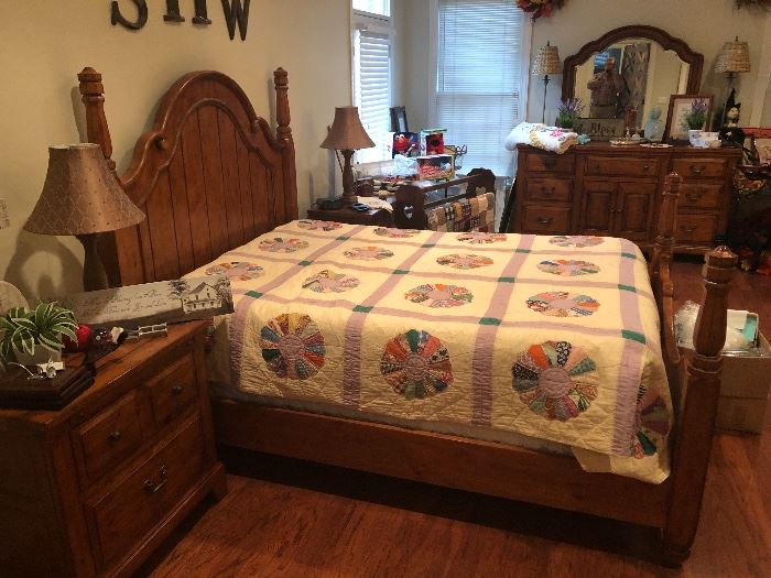 Another view of the bedroom. Very well made furniture. Queen size bed.